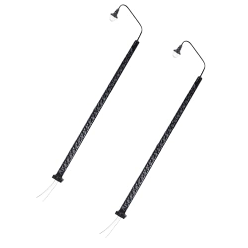 ULDIGI Miniature Traffic Lamp Decor Table DIY Materials Railroad Train Lamp Post Model