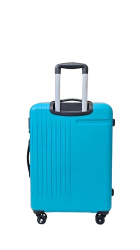 Image of Polypropylene Hard Shell 8 Wheels 360 Degree Safari Xylo Medium 24 Inch Trolley Bag with TSA Lock, Teal Green and 7.5 Years Warranty
