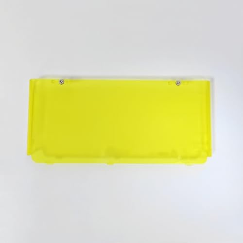 Image of Front Back Housing Shell Case Cover Top /Bottom Faceplate Plates Replacement for Nintendo New 3DS Console (Transparent Blue+Transparent Yellow)