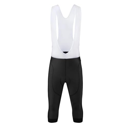 Culote Ciclista,Culote Ciclista Hombre Pantalones cortos negros con pechera for ciclismo for hombre, pantalones cortos con almohadilla de Gel 19D for verano, pantalones for bicicleta 3/4, pantalones c
