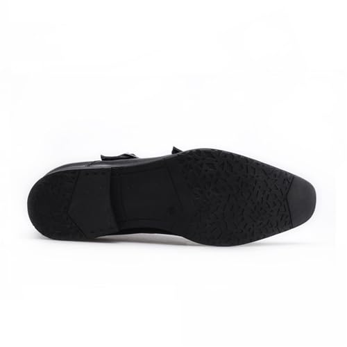 Dress Shoes for Men Elegant Men's Leather Loafers Slip-On Business Casual Square Head Formal Shoes2