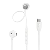 JBL TUNE 305C 有線インイヤーイヤホン ハイレゾ 96 kHz/24 bits プリセットEQ USB Type-C 12.5mmダイナミックドライバー オープンタイプイヤホン マイク内蔵 フラットケーブル (ホワイト)