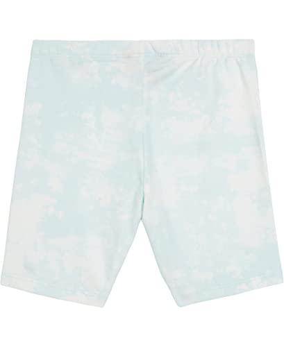 Nautica Girls' Active Bike Shorts, Soft & Stretchy Spandex with Flat Waistband & Logo Design, Blue Light Cloud, 162