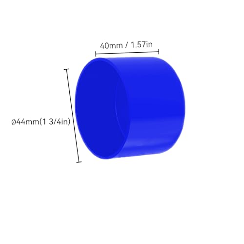 Image of 4Pcs Rubber End Caps ID 44mm (1-3 /4 inch) Blue Flexible Protective Caps Soft Elastic Dustproof Cover for Rod Tube Screw Bolt