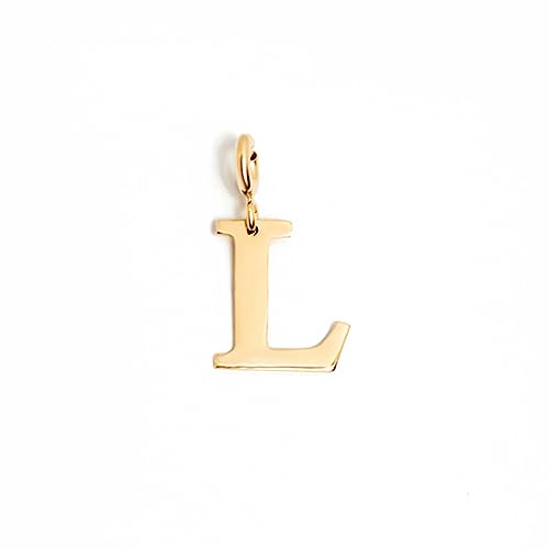 Gelin 14K Solid Gold Custom Block Letter Pendant for Women | 14K Real Gold Initial Charm | 14K Gold Initial Necklace Pendant | 14K Gold Personalized Jewelry | Gift for Anniversary, Pendant Only