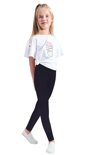 LUOUSE Multipack Cute Printed Girls Stretch Leggings Ankle Length 4-13 Years