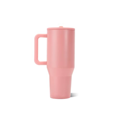 Image of HydroJug Traveler 32oz, Insulated Tumbler with Handle & Straw, Tulip