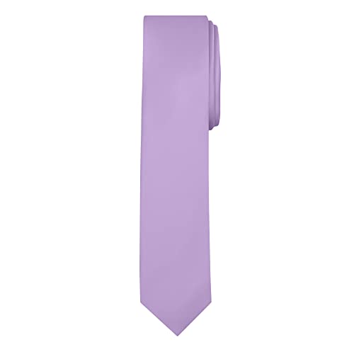 Image of Jacob Alexander Men's Skinny Width 2 inch Solid Color Tie