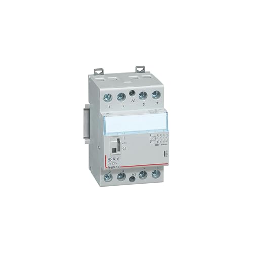 412563 Legrand - Contacteur jour nuit triphasé 4P silencieux bobine 230V - 63A - contact 4NO - 3 modules