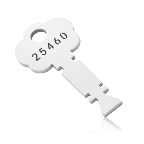 25460 Fire Alarm Box Key for Gamewell Elevator Fire Main Alarm Box, Fire Christmas Tree Key, Fire Rescue & Emergency Entry Key, Firefighter's Tools (Silver) (1-Pack)