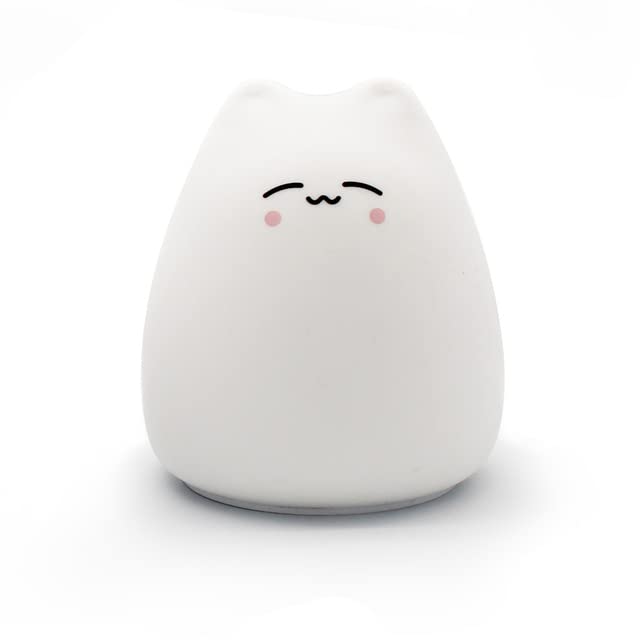 Lampe de nuit de vague d'atmosphère en silicone tactile et multicolore
