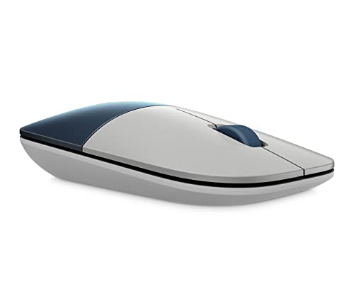 Image of HP Z3700 Wireless Mouse, Precise Sensor, Blue LED Technology, 1200 DPI, 3 Buttons, Scroll Wheel, 2.4 GHz Wireless USB Receiver Included, Practical and Comfortable Design, Aqua Green
