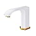 Fontana Commercial White and Gold Automatic Sensor Bathroom Faucet