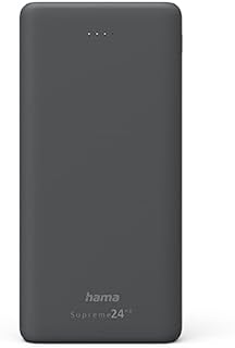 Hama 00201670 Power Pack"Supreme 24HD" (24000 mAh, 2 wejścia: USB-C i micro-USB, 3 wyjścia: 2 x USB-A, 1 x USB-C, szybkie ładowanie) szary