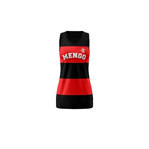 Vestido Flamengo Braziline Bass - Vermelho/preto