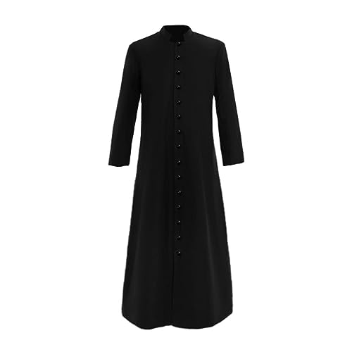 Quamis Musulmán Hombre Vestidos Musulmanes Oriente Medio Vestido De Oración Caftán De Oración Árabe Pijama Africano Gandoura Kimono Hombre Qamis Ramadan Eid Manga Larga Musulmán Retro Jelaba, Negro