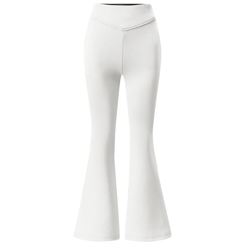 School Uniform Pants for Teen Girls Flare Pants Kids High Waisted Yoga Pant Straight Leg Trouser with Pockets