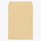 [ケース販売] 山櫻 封筒 角2 スミ貼 クラフトCoC 紙厚85g テープ付 〒枠ナシ 500枚 / A4用 スラット 茶封筒 無地 郵便番号枠なし 00563132-0500