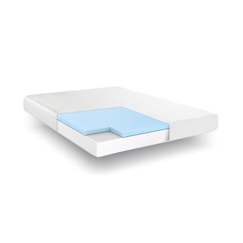 Image of COOL GEL Memory Foam 8-Inch Mattress with Pillow, CertiPUR-US Certified, Mattress in a Box, Short Queen, White