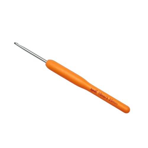 Image of Ushaworks Crochet Hook Soft Grip Crochet Needle with Aluminum Hook - Comfortable Yarn Tool for Crochet Needles, Knitting Needles, Crochet Kit, Knitting Kit, Knitting Needle Set, Crochet Needle, Crochet Set 1 Pcs (Crochet Hook, 10 No (3.25MM))