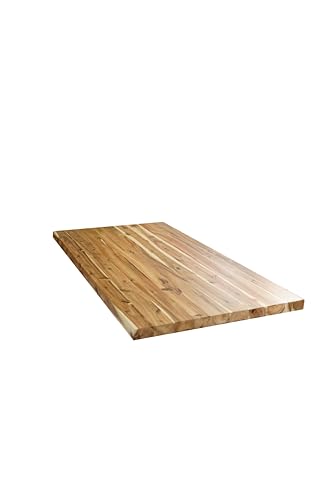 Image of BingLTD - 60 inch L x 30 inch Rectangular Acacia Butcher Block Standard Countertop with Edge Grain (CT6030-AC-CC)