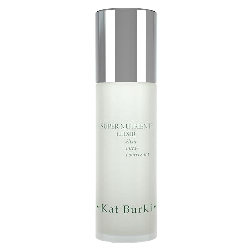 KAT BURKI Super Nutrient Elixir. Hydrating Face Toner with Hyaluronic Acid, 1% Glycolic Acid & Rose Water Suitable For All Skin Types, 3.4 fl.oz