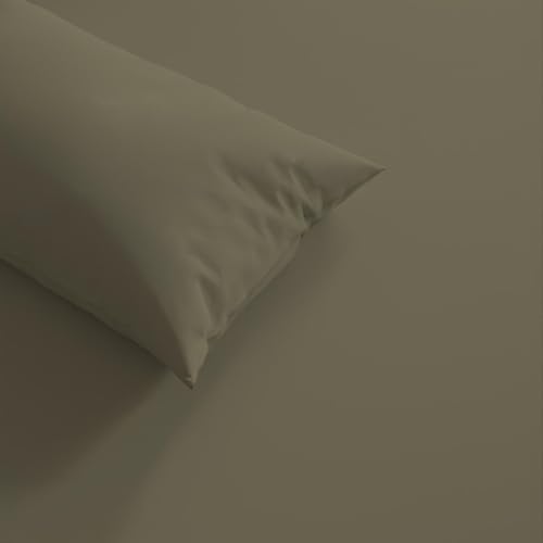 Image of Trance Home Linen 300 TC Bamboo Fitted Bedsheet | Soft, Breathable & Eco-Friendly Bedsheet with 1 Pillow Cover - (72 x 30 inch, Mocha)