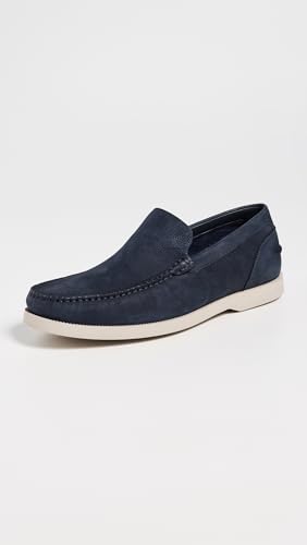 Cole Haan Cole Haan Men's American Classics Hampton Loafers, Navy Blazer Nubuck/Ancient Scroll, 7-M US