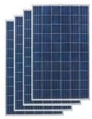 Solar Universe India 250W Solar Panel (4 Units) - 1kW Solar Panels - 24V