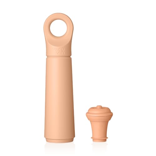 Image of Vacu Vin Wine Saver Blister Vacuum Pump & Stopper | Reusable Wine Preservation System with Click‑Sound Pump & Universal Rubber Stopper (2, White)