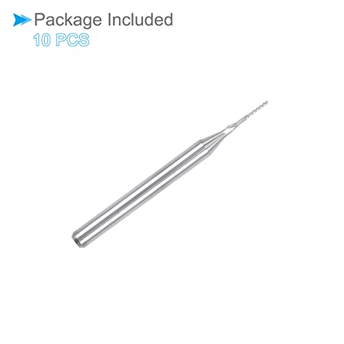 Image of Carbide End Mill Engraving Milling Bits, 0.5mm Bit Dia. 1 /8 inch Shank, CNC Cutting Router Bits Tool - (Applications: for PCB Machine), 10-Pieces