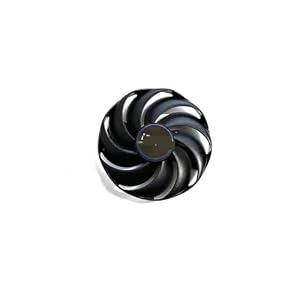 FANFAOZ 87MM 6PIN CF9010H12D FDC10H12D9-C DC 12V 0,35ARX6600 GPU Lüfter für Sapphire für Nitro+ für AMD für Radeon RX 6600 XT Grafikkarte(Brown)