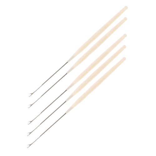 DOITOOL 5pcs Small Crochet Jewelry Making Tools Bead Needle Big Head Needle Bracelet Bead Needle Beads Beading Needles Beaded Needles Beading Needle Jewelry Making Thin Needles Plastic