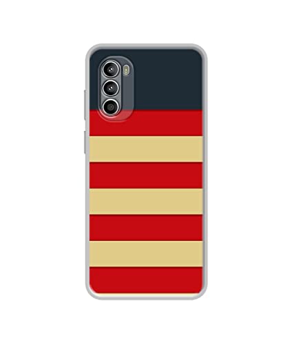 Image of Multicolor Lines Design Printed Silicon Soft TPU Back Case Cover for Motorola Moto G52 4G / Moto G82 5G