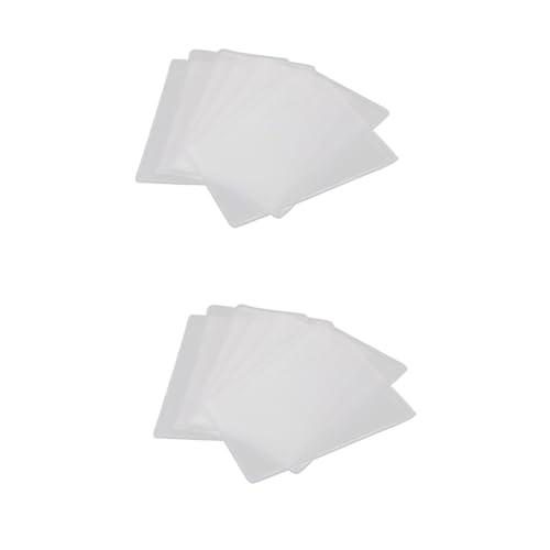 LALAFINA 2sets Silicone Cover Holder for Bus Identity Bank Card Dull Polish Pvc Material Keep Your Cards Organized 50pcs*2