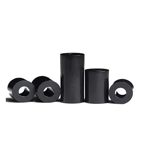 Amazon DIGDEM 2050 個 M3 M4 M5 M6 M8 黒ナイロン ABS 非ねじスペーサー丸中空スタンドオフワッシャー