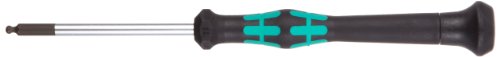 Image of Wera 05118094002 Kraftform Micro 2052 Ballhead Hexagon Electronics Precision Screwdriver, 2.5mm Head, 60mm Blade Length