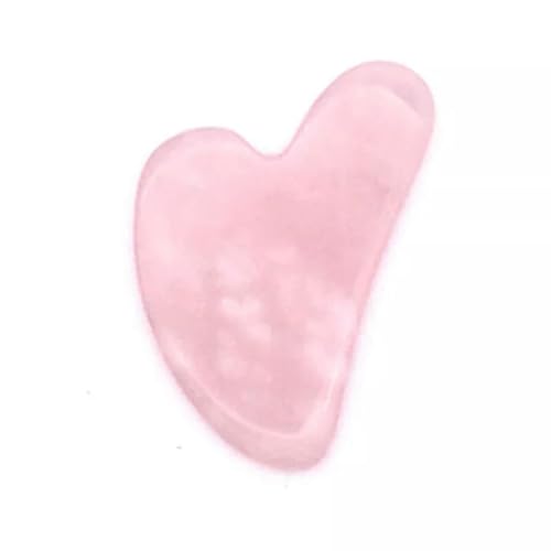10 Piezas de Tablero Gua Sha Natural Rosa, Piedra de Cuarzo Rosa Jade, Herramienta de Masaje Facial, Regalo - imagen 2