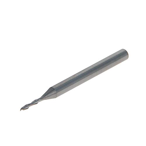 Utoolmart 1/8 inches Shank 1.2mm x 6mm Carbide Flat Nose End Mill Cutter CNC Router Bits 2 Flute for Acrylic PVC MDF Hardwood 5pcs - Image 2
