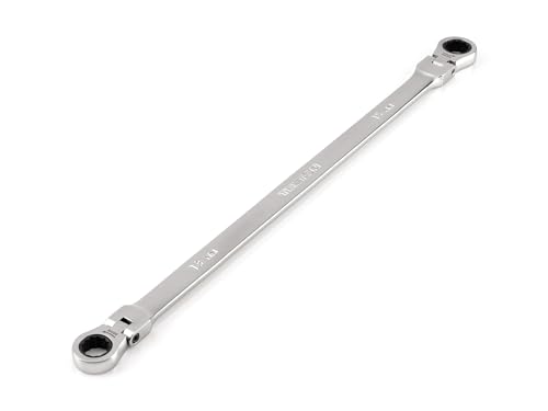 Image of TEKTON 13 x 15 mm Long Flex Head Ratcheting Box End Wrench | WRB36413