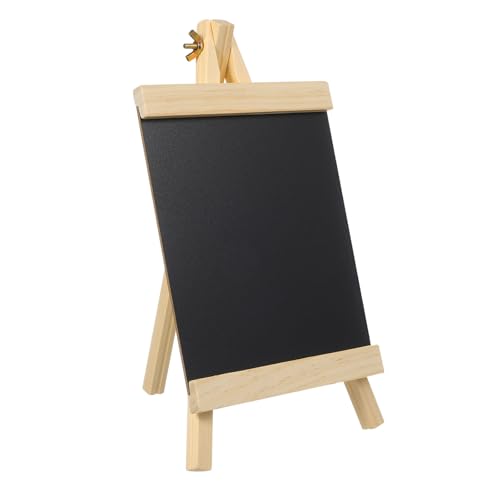 iplusmile Tableaux Noirs de Table Chevalet en Bois pour Écriture la Craie, Panneau de Signalisation et Décoration Lors de Réceptions et Mariages, Support Pratique