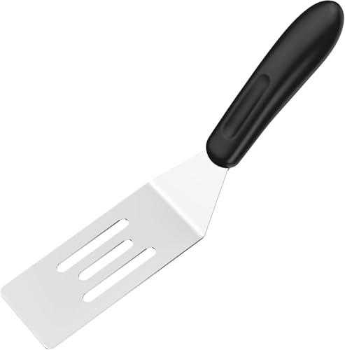 1 X Pampered Chεf Mini-Serving Spatula #2622, Pampered Mini Chef Stainless Steel Cutter and Turner for Serving, Flipping, Small Icing, Metal Grill Spatula for Brownies, Pancakes, Pie, Cookies etc.