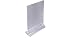DisplayPros 5"x7" Acrylic Sign Holder, Clear Plastic Table Menu Holder, Card Display, Table Tent, Upright Ad Photo Picture Portrait Frame, Promo, Ad Frame Clear, 6-Pack
