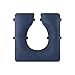 Zialofi Toilet Seat Cushion, Bedside Commode Padded Soft Seat Cushion, PU Portable Home Waterproof with Fixing Straps Household, Gourd Hole