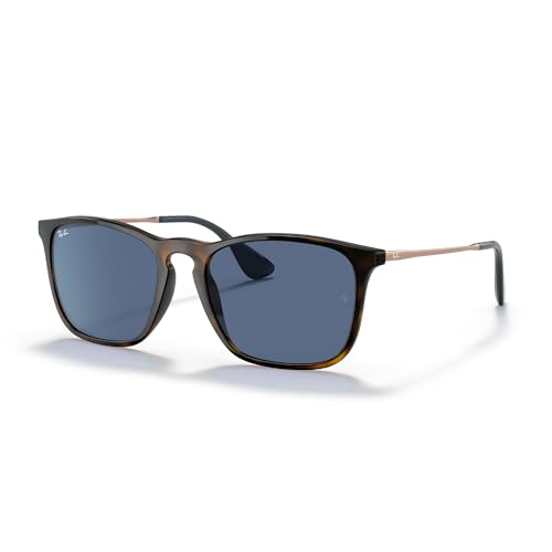 Óculos de Sol Ray-Ban Chris 0RB4187 639080 Tam 54 / Havana Marrom - Lentes Azul