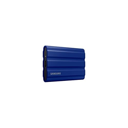 SAMSUNG T7 Shield 2TB Portable SSD, USB 3.2 Gen2, Rugged, IP65 Rated, for Photographers, Content Creators and Gaming, External Solid State Drive (MU-PE2T0R/AM, 2022), Blue