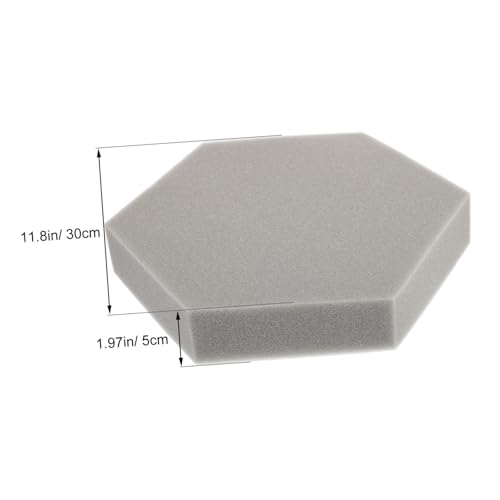 BESTonZON 6 piezas Paneles Acústicos Hexagonales Almohadillas de Alta Densidad para Atenuación de Sonido Aislamiento Acústico para Estudios y Teatros en Casa miniatura 2