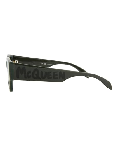 Alexander McQueen Square/Rectangle Sunglasses Green Green Yellow Luxury Eyewear Made In Italy Acetate Frame Designer Fashion for Everyday Luxury3