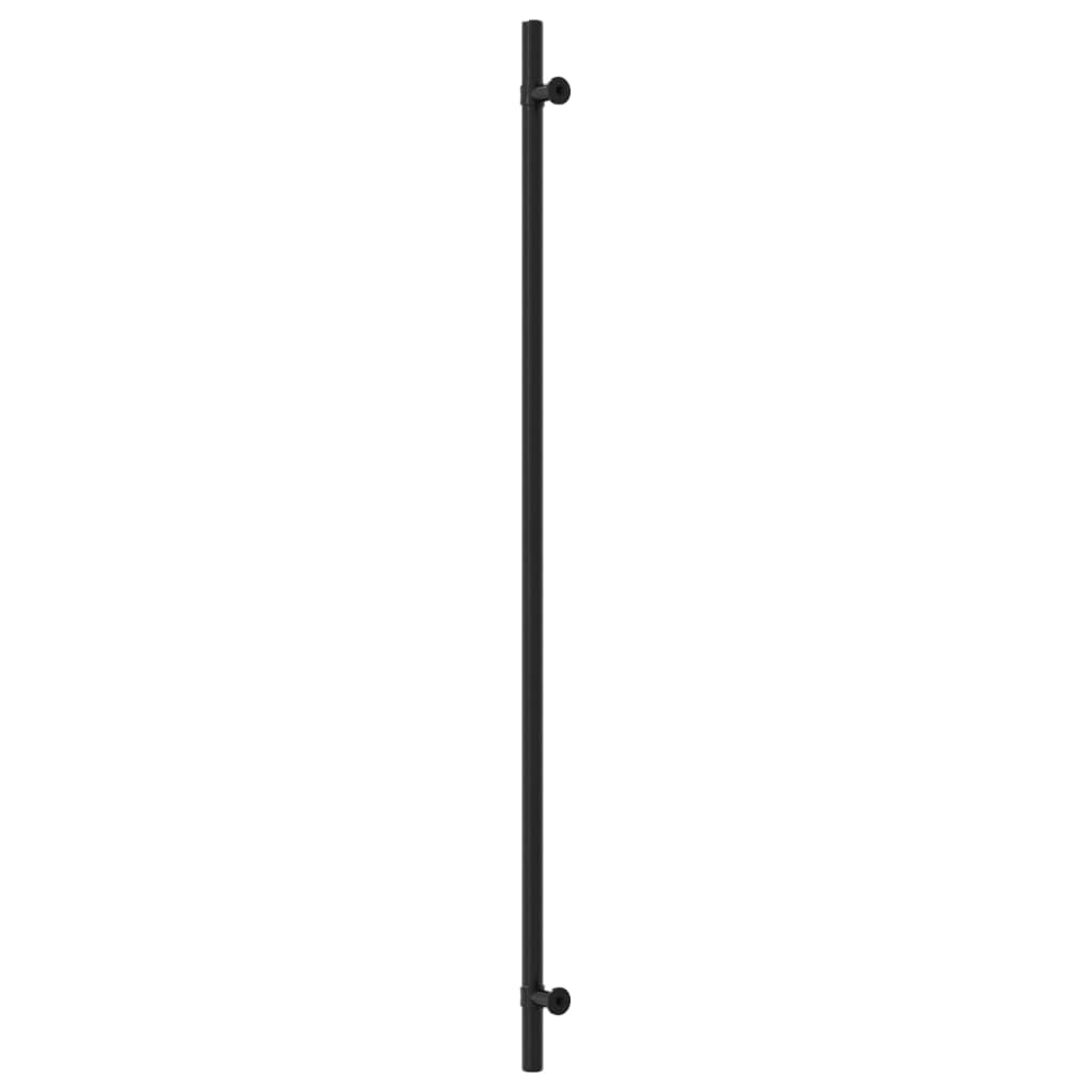 Uchwyty meblowe, czarne, 10 sztuk, stal nierdzewna, z rozstawem otworów 480 mm, uchwyt do szuflady, drzwi, do kuchni, łazienki, salonu, korytarza, garderoby, kredensu