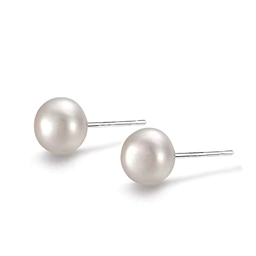 Boucles d'oreilles simples en acier inoxydable plaqué argent - Cadeau pour homme - Accessoires pour femmes et filles, taille unique Cover